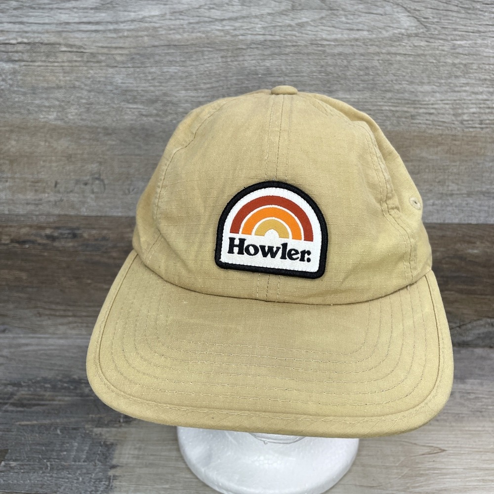 Howler Bros Brothers Hat Cap Strapback Khaki Rainbow Logo Tan Adult Adjustable